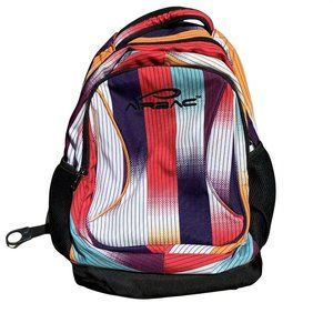 Airbac Backpack School Bag Colorful Striped Black Air Bladder Back Support